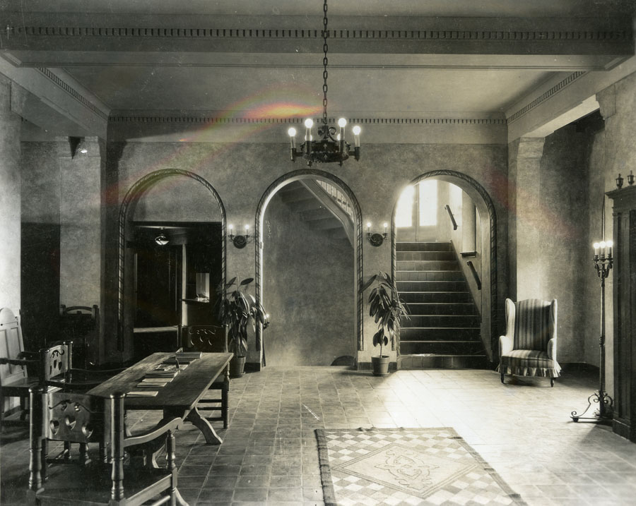 ''Pines Hotel, Entrance Hall, Digby, NS''