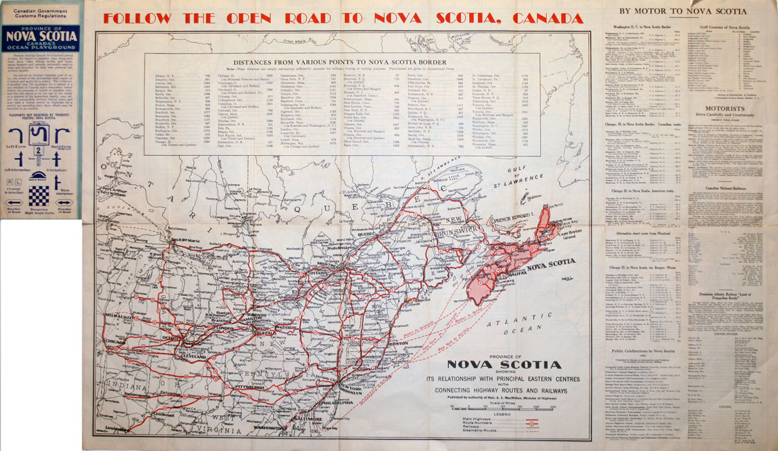 ''Highway Map of Nova Scotia''