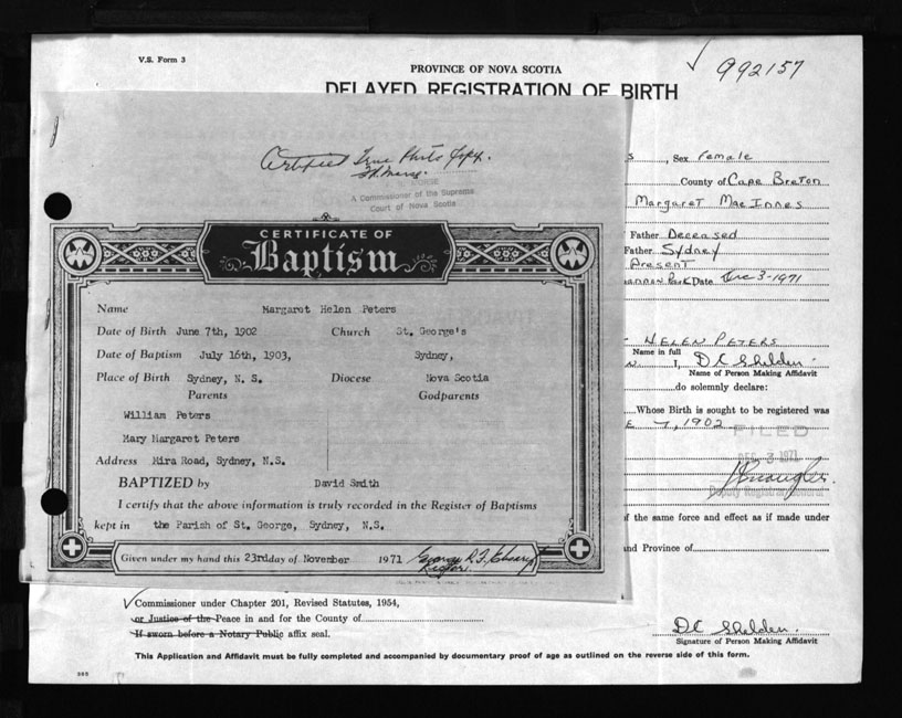 Nova Scotia Archives - Nova Scotia Births, Marriages, and Deaths