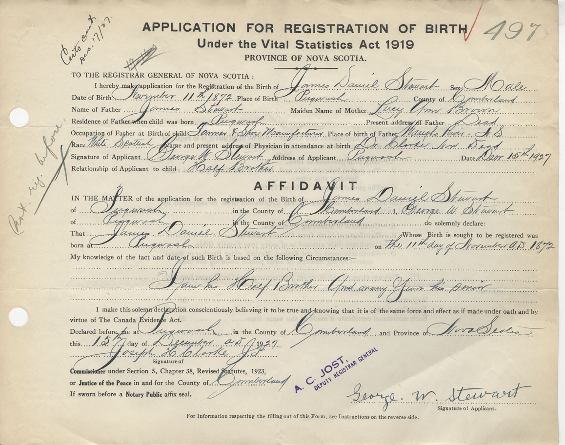 Nova Scotia Archives Nova Scotia Births Marriages And Deaths