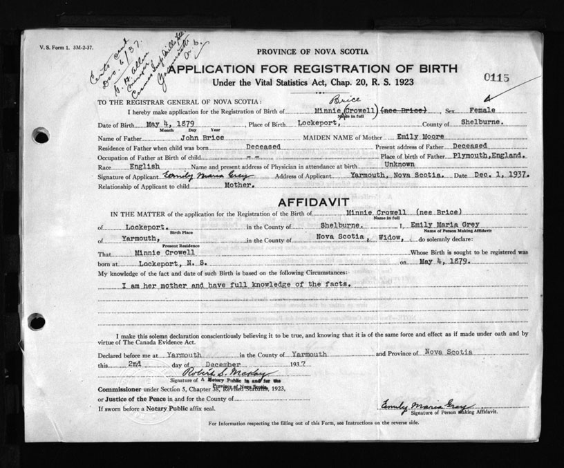 Nova Scotia Archives - Nova Scotia Births, Marriages, and Deaths