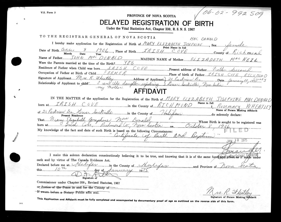 Nova Scotia Archives - Nova Scotia Births, Marriages, and Deaths