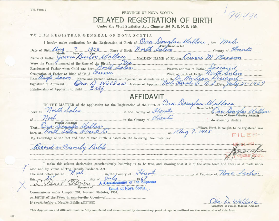 Nova Scotia Archives Nova Scotia Births Marriages And Deaths