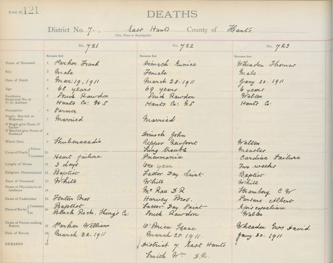 Nova Scotia Archives Nova Scotia Births Marriages and Deaths