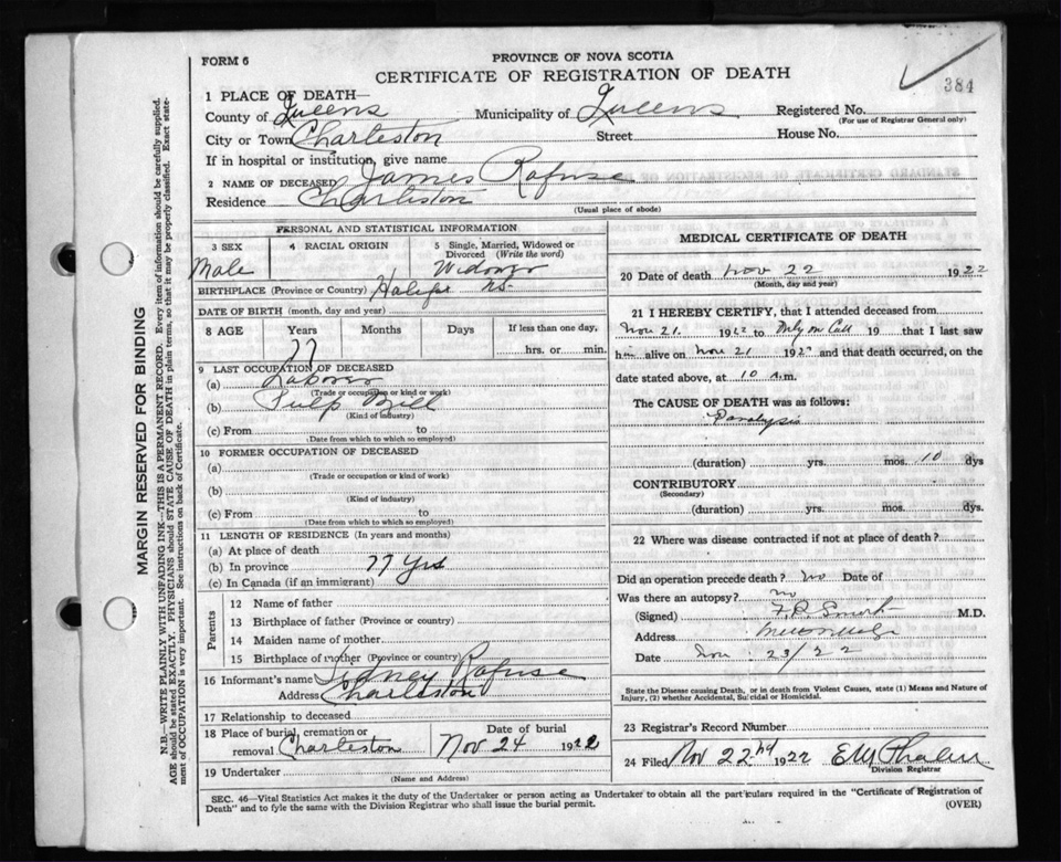 Nova Scotia Archives - Nova Scotia Births, Marriages, and Deaths