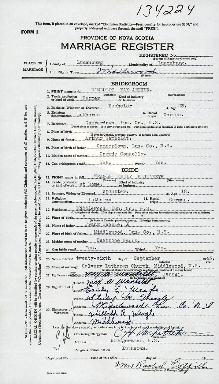 Nova Scotia Archives - Nova Scotia Births, Marriages, and Deaths