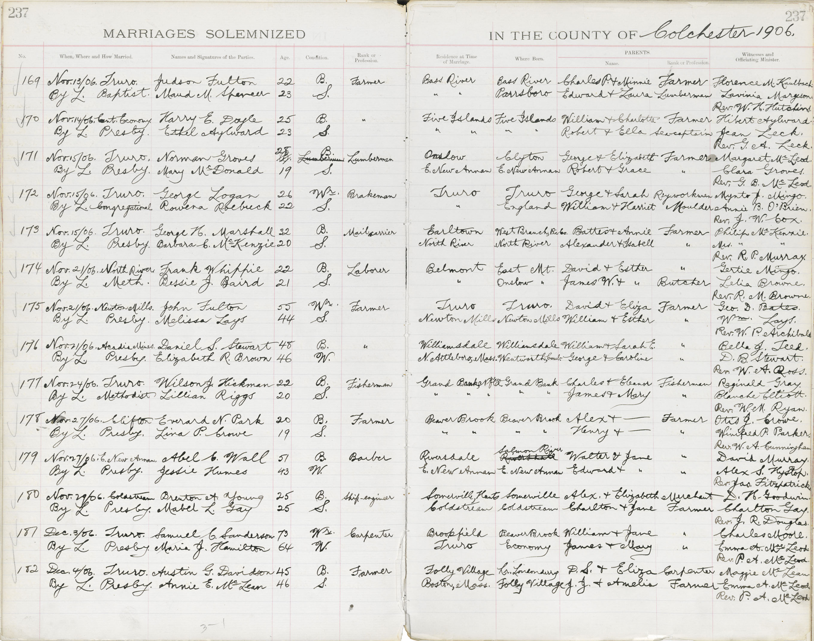 Nova Scotia Archives Nova Scotia Births Marriages and Deaths