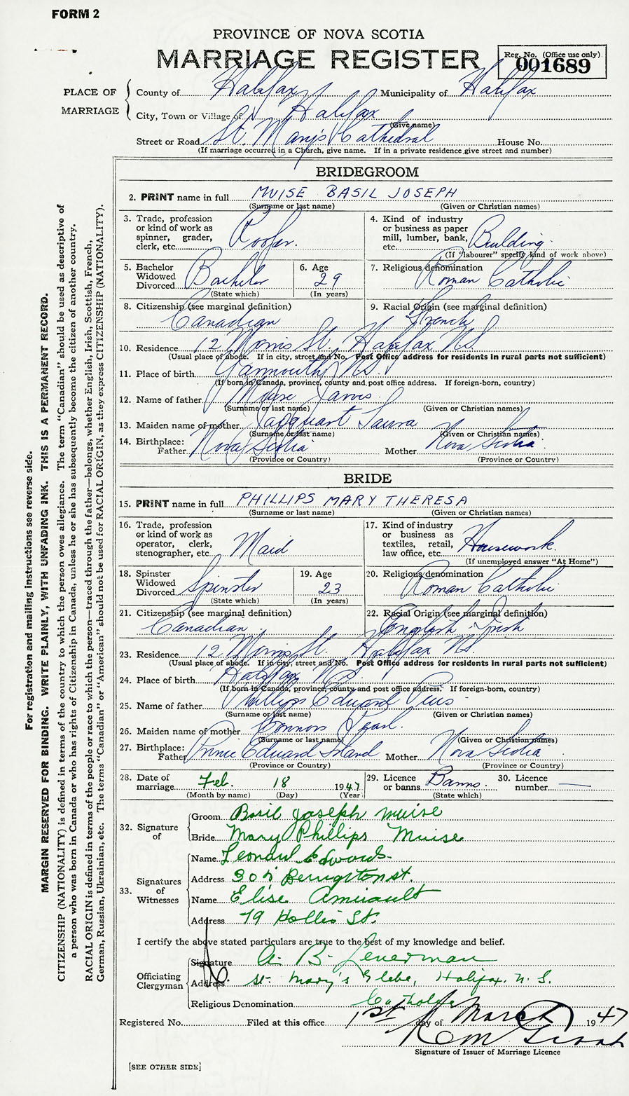 Nova Scotia Archives Nova Scotia Births Marriages and Deaths