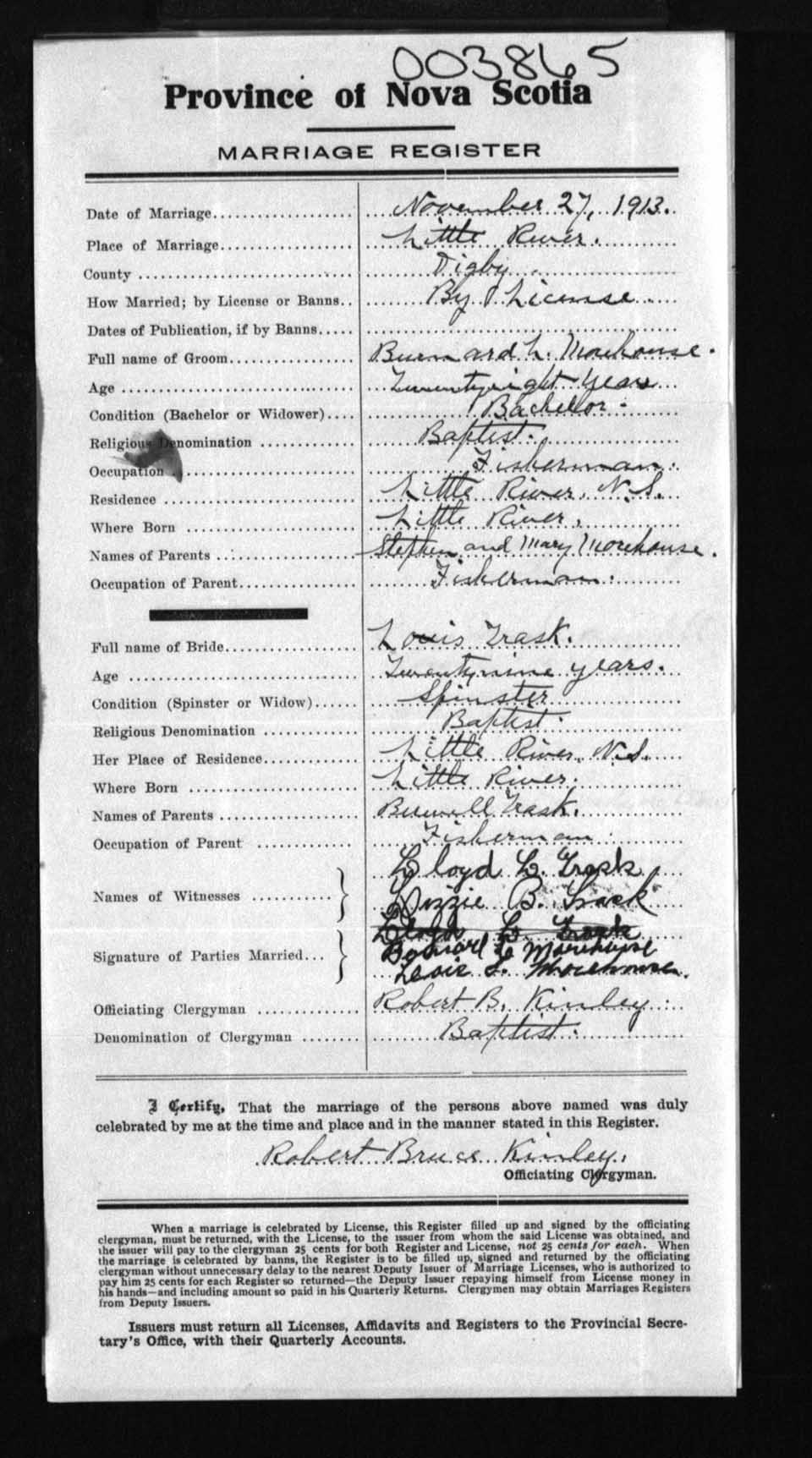 Nova Scotia Archives Nova Scotia Births Marriages and Deaths