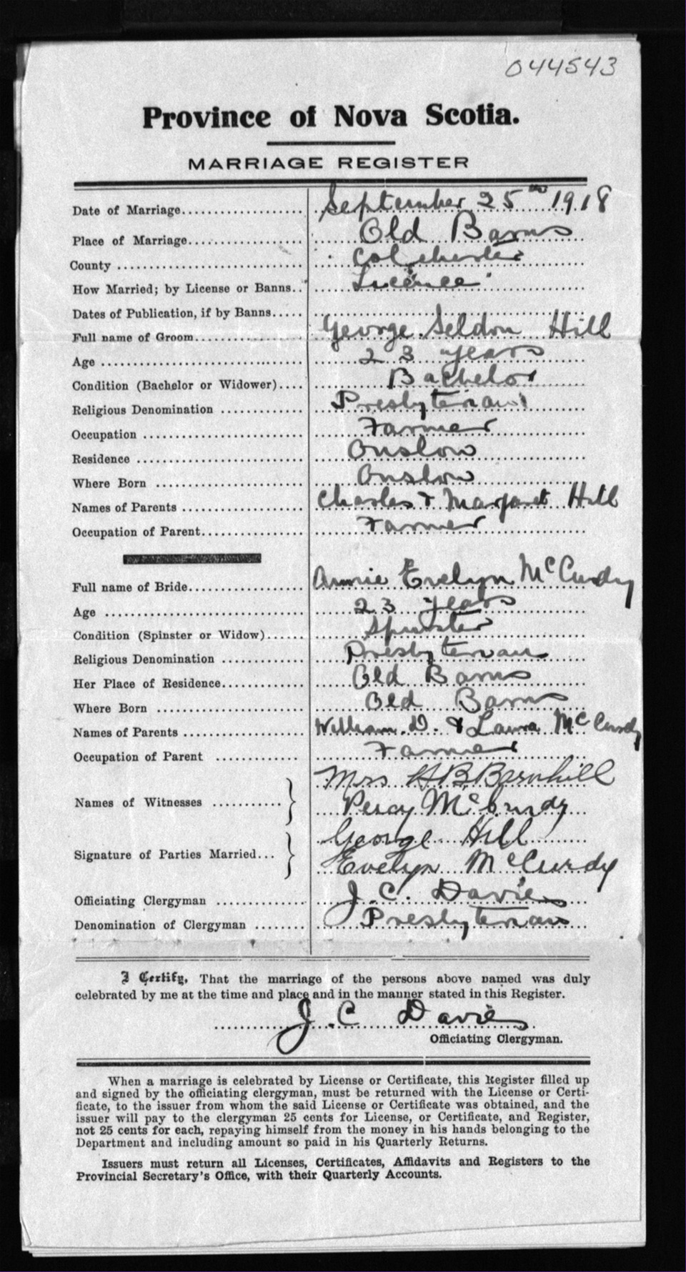 Nova Scotia Archives Nova Scotia Births Marriages and Deaths