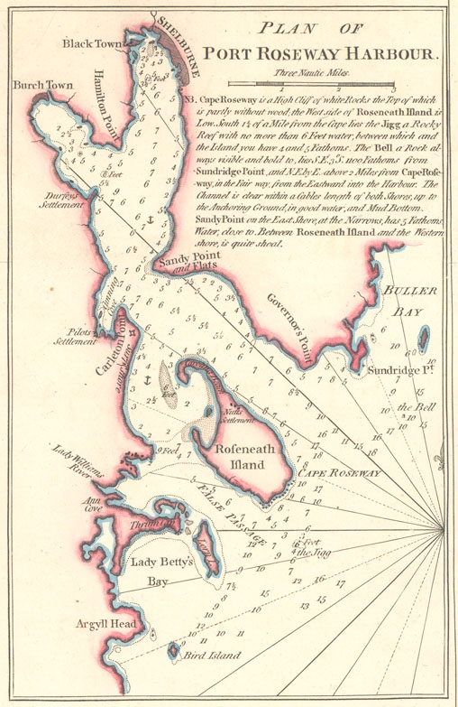 white : Plan of Port Roseway Harbour